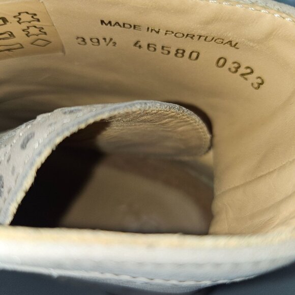 Office of Angela Scott Leather Lace-Up Brogue Ankle Boots Size 39.5 Excellent Co - Picture 13 of 15